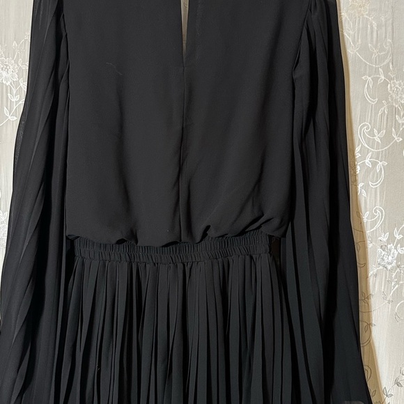 Anthropologie Endless Rose Black Long Sleeve Romper - Picture 8 of 9